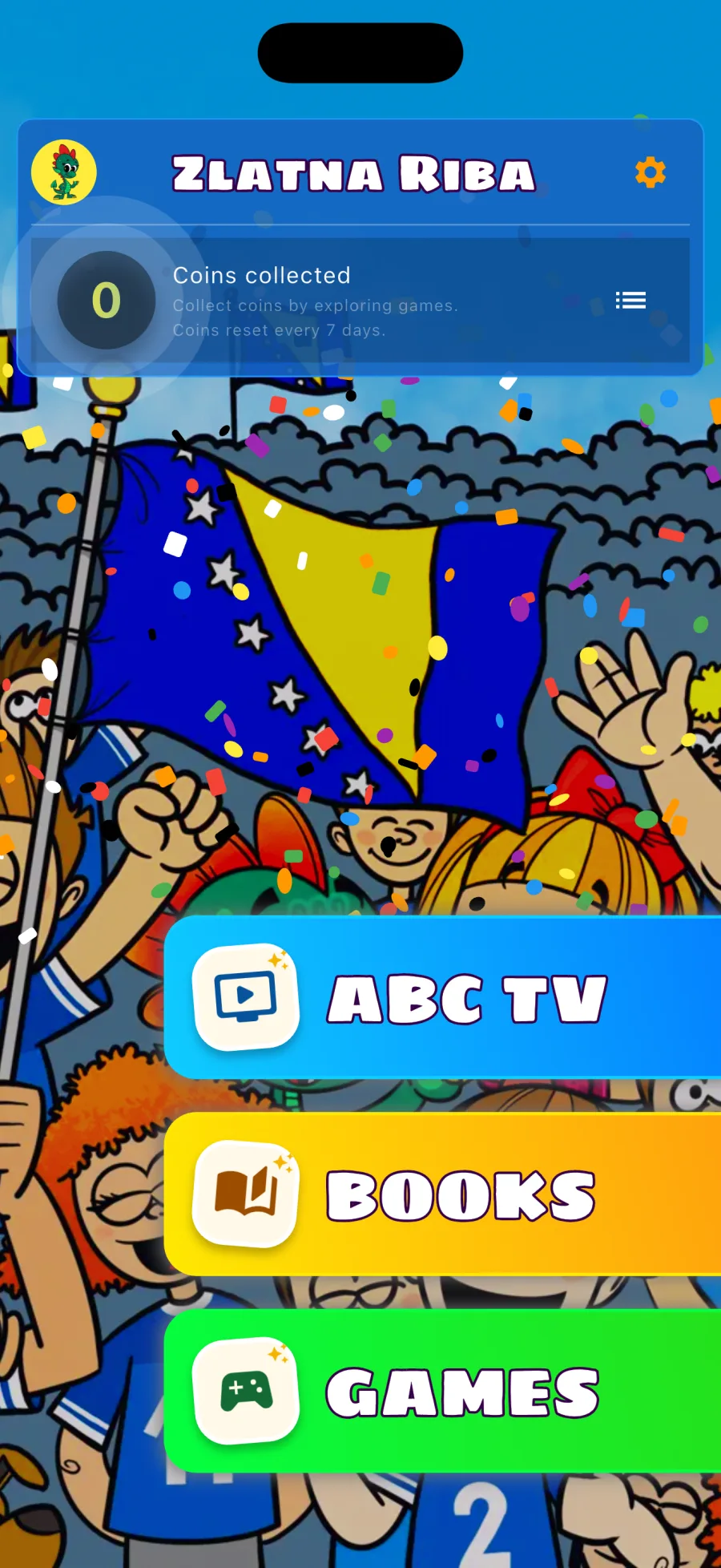 Prikaz aplikacije ABC Djeca