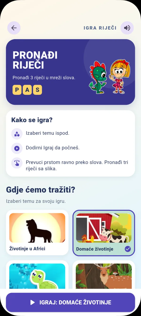 Prikaz aplikacije ABC Djeca
